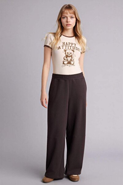 DeFacto Barrel Fit Beli Lastikli Eşofman Altı F8730AX25AU