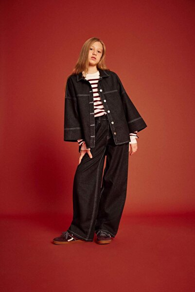 DeFacto Wide Leg Geniş Paça Jean Pantolon Kız Çocuk G2447A825AU