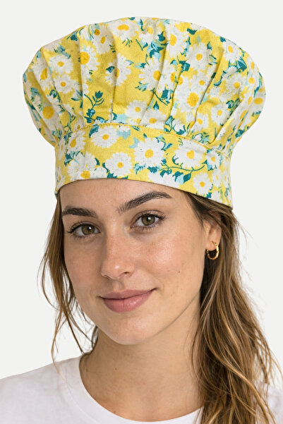 sevilya Adjustable Chef's Beret Adjustable Chef's Hat Chef Hat Patterned Chef...