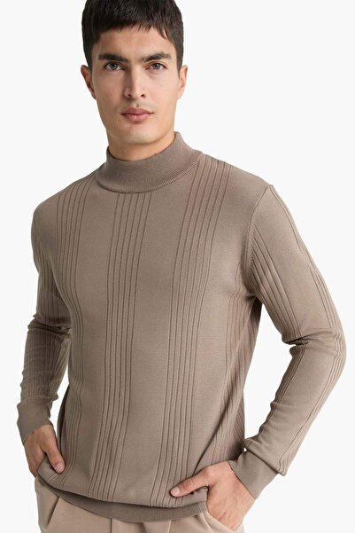 DeFacto Standard Fit Turtleneck Knitwear Sweater F4459Ax25Au