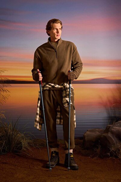 DeFacto Fleece Sweatpants with Cargo Pockets F1737Ax25Wn