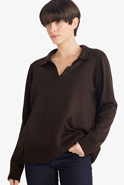 DeFacto Regular Fit Polo Neck Knitwear Sweater F0405Ax25Wn