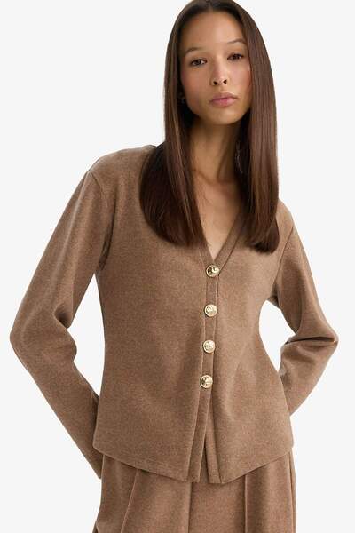 DeFacto Regular Fit V-Neck Cardigan G6331Ax25Wn