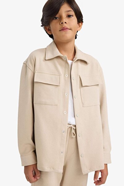 DeFacto Polo Collar Jacket for Boys G3750A825Au