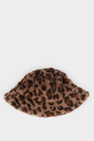 DeFacto Women's Leopard Print Bucket Hat E9952Axns