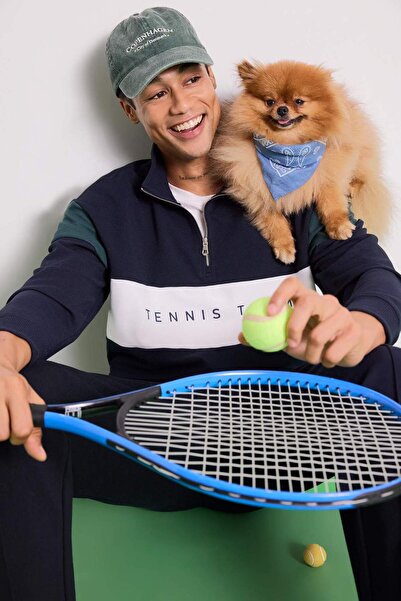 DeFacto Boxy Fit guler ridicat Sportswear cu jumătate de fermoar Swea tricou ...