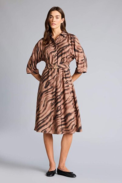 DeFacto Gömlek Yaka Yarım Kol Elbise G3424AX25AU