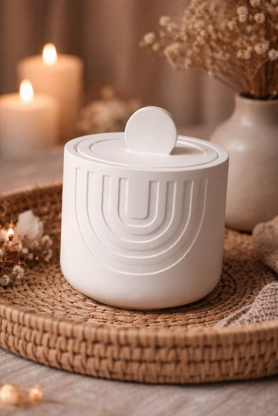 MİSSEHOME Container Organizer Box with Decorative Lid