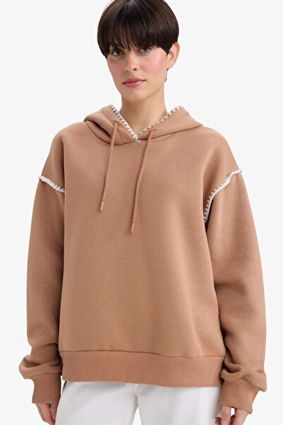 DeFacto Overshirt Fit Hooded Sweatshirt G3318Ax25Au