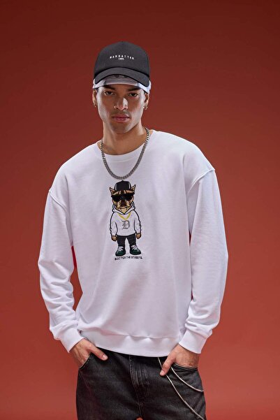 DeFacto Hanorac cu imprimeu, croială boxy, cu guler tip ciclist E9331AX25AU