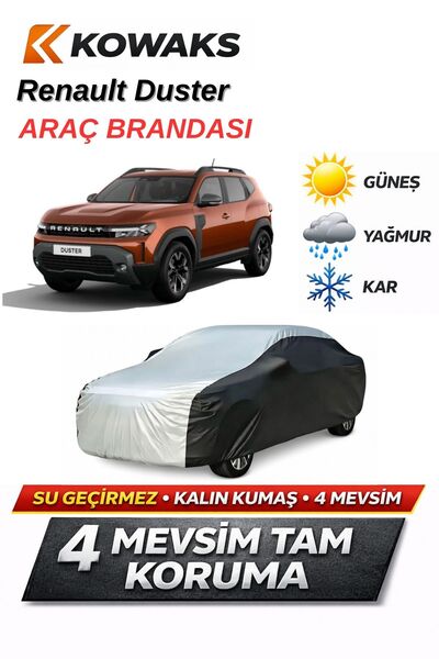 KOWAKS Renault Duster Oto Branda, Araba Brandası, Siyah-Gri