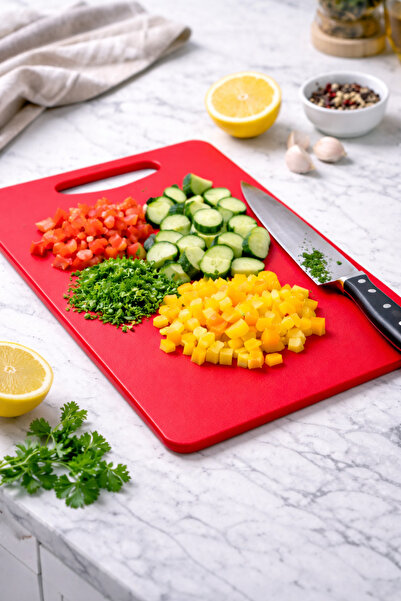 Melkan Home Cutting Board Medium Size Red Color Cutting Board