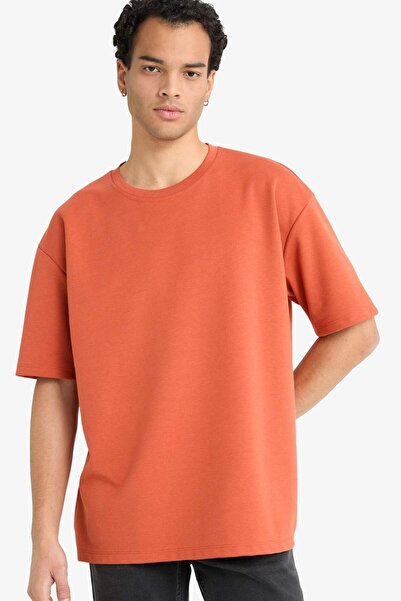 DeFacto Oversize Wide Fit Crew Neck Short Sleeve T-Shirt G1702Ax25Au