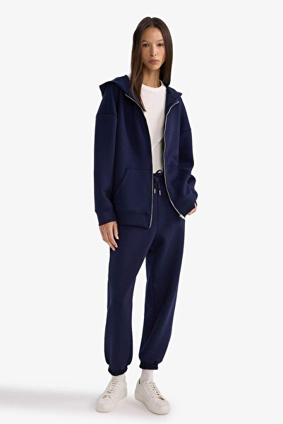 DeFacto Παντελόνι από ύφασμα Scuba Diver Jogger Fit F0786AX25AU