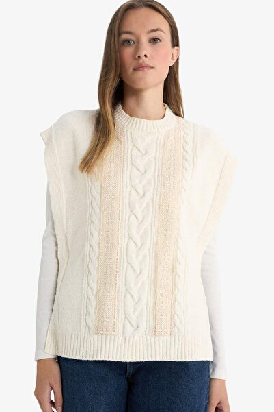 DeFacto Regular Fit Crew Neck Knitwear Sweater F7390Ax25Au