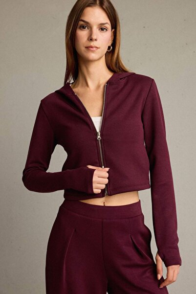 DeFacto Modal Cardigan with Hood and Zipper G2956Ax25Au