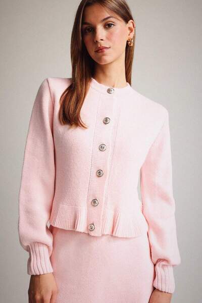 DeFacto سترة تريكو بأزرار وياقة دائرية G3357AX25AU