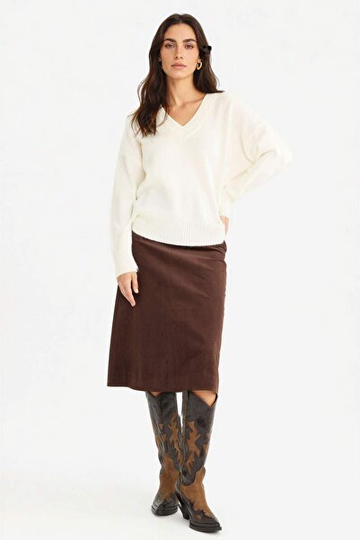 DeFacto Пола с нормална талия и кадифена материя G1740AX25AU