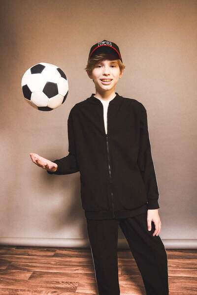 DeFacto Kolej Yaka Fermuarlı Bomber Ceket Erkek Çocuk G1821A825AU