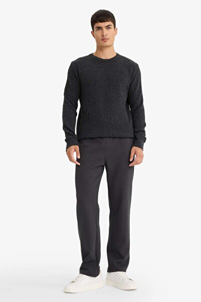 DeFacto Regular Fit Trainingshose mit Schnürung an der Taille und geradem Bei...