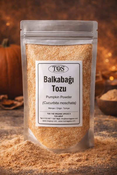 TOS The Organic Spices Balkabağı Tozu 100 gr (1. Kalite) Cucurbita moschata /...