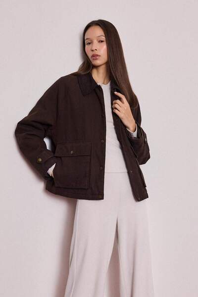 DeFacto Regular Fıt Polo Yaka Pamuklu Mont F0037AX25AU