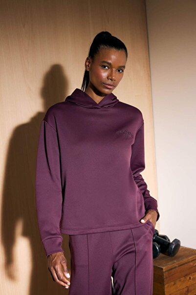 DeFacto Standart Fit Kapüşonlu Baskılı Sporcu Sweatshirt F1690AX25WN