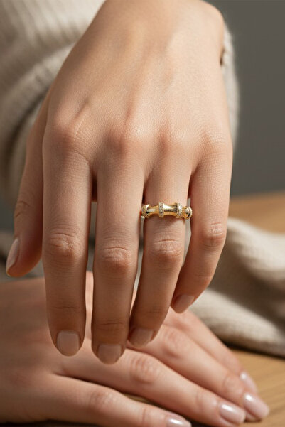 XUPING JEWELRY STİL İNCİSİ/XUPING JEWELRY KEMİK MODEL ZİRKON TAŞLI YÜZÜK