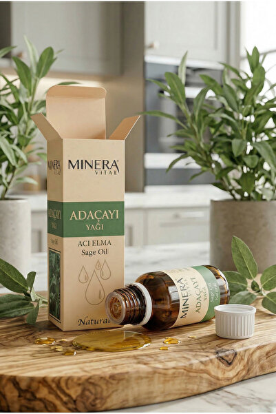 MİNERA VİTAL Adaçayı Yağı 20 ml (Sage Oil) Damlalıklı Cam Şişe