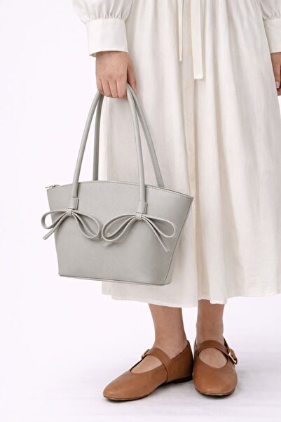 ÇANTAM GELSİN ΣΑΝΤΙ ΦΙΓΟΥΡΑ ΦΙΟΝΑΚΙ Τσάντα ΑΝΟΙΧΤΟ ΓΚΡΙ διαστάσεις 33x23