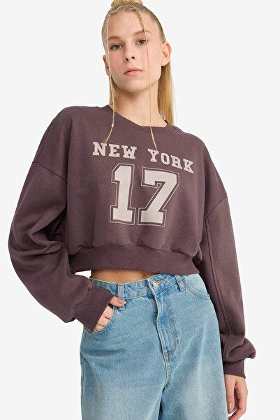 Crop Köstebek Sweatshirt Fiyatları Trendyol