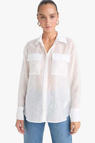 DeFacto Regular Fit Long Sleeve Shirt F9140Ax25Wn