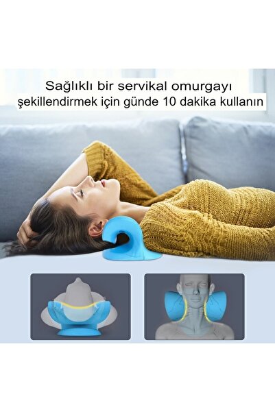 Reidan 2'li Set Bel Egzersiz Destek Masaj Aleti Oval Traksiyon Cihazı Boyun Düzleşmesi Yastığı