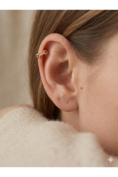 kurukafagift Halka Piercing Helix Tragus Kıkırdak Lob Sarı Renk 8 mm