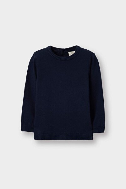 DeFacto Pulover tricotat cu gât rotund pentru școală, pentru băiețel A5036A525AU