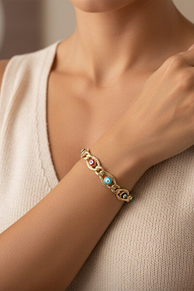 XUPING JEWELRY سوار من مجوهرات ستايل إنساي/شوبينغ مزين بخرز العين الشريرة