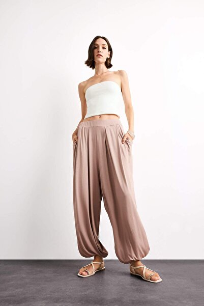 DeFacto Pantaloni jogger largi, cu talie normală, lungime până la gleznă, din...