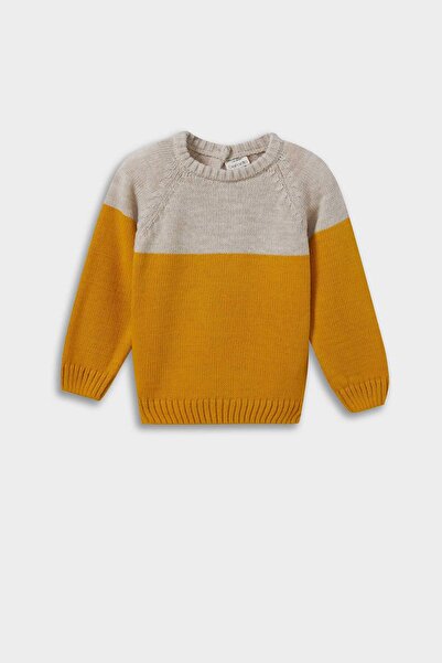 DeFacto Crew Neck Color Block Knitwear Sweater for Baby Boy C8875A525Au