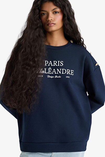 DeFacto Hanorac gros imprimat cu decolteu relaxat F7885AX25AU