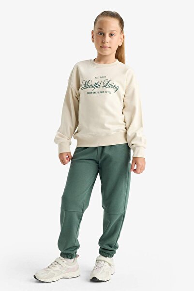 DeFacto Elastic Waist Jogger Pants Sweatpants for Girls F0389A825Au