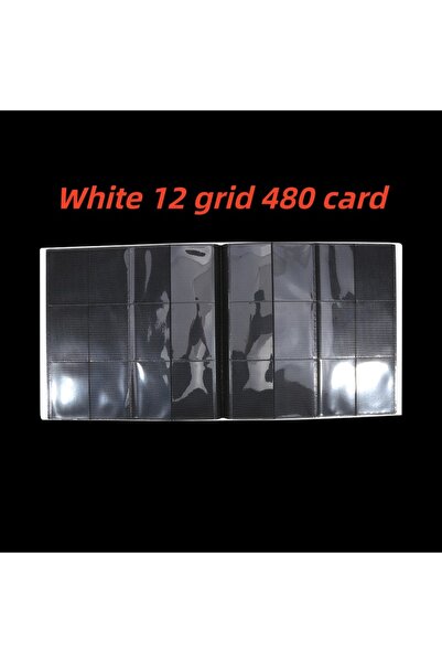 Choice5 ألبومات وحافظات بطاقات بيضاء بسعة 12 شبكة - 480 بطاقة (160/360/480/54...
