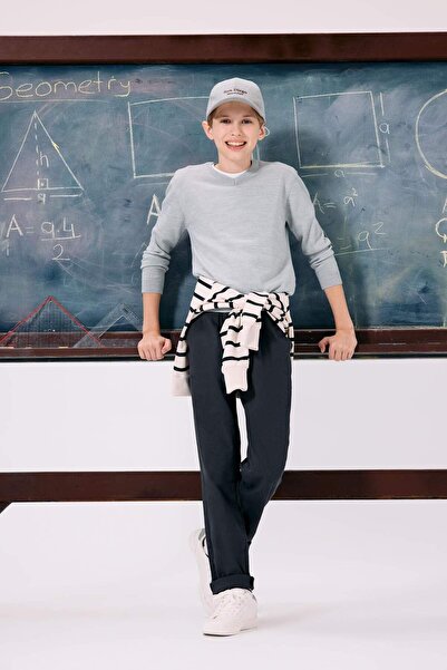 DeFacto Düz Paça Gabardin Okul Pantolonu Erkek Çocuk U3254A625AU