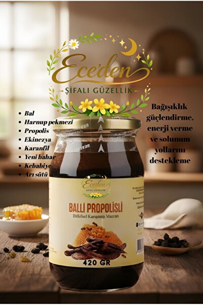 Eceden Şifalı Güzellik Ballı Propolisli Macun 420 gr & Bağışıklık, Solunum Yo...