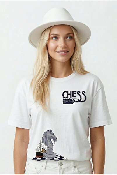 BookOrBook تي شيرت ستيفان زفايج شطرنج كروس ديزاين للجنسين 100% قطن ثقيل مريح ...