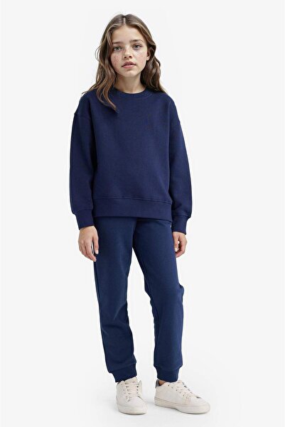 DeFacto Standard Fit Basic Flat Elastic Waist School Jogger Sweatpants Girls ...