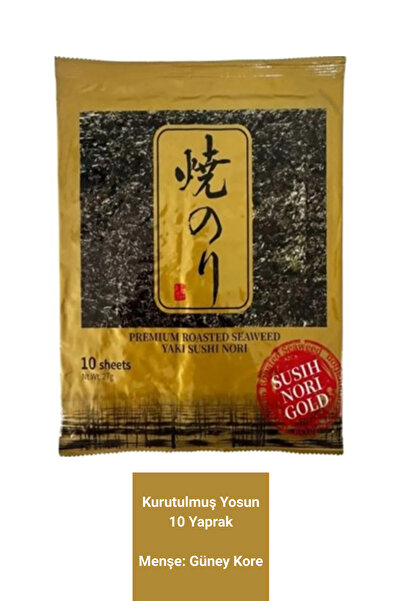 Kaitatuya Premium Roasted Yaki Sushi Nori Deniz Yosunu 10 Adet