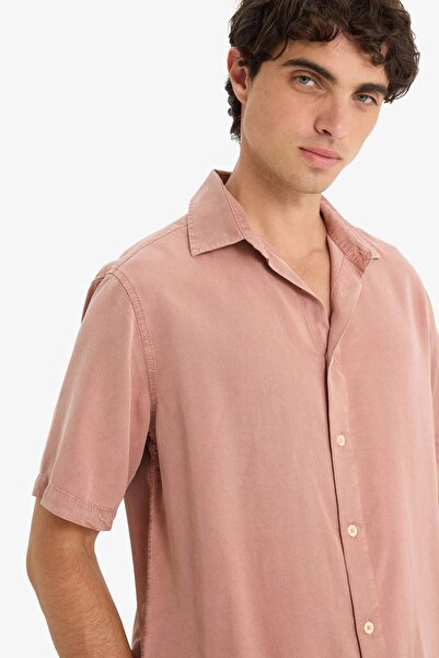 DeFacto Regular Fit Tencel Short Sleeve Shirt E2530Ax25Sm