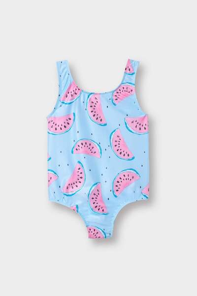 DeFacto Costum de baie cu model pepene verde pentru fetiță C0788A525SM