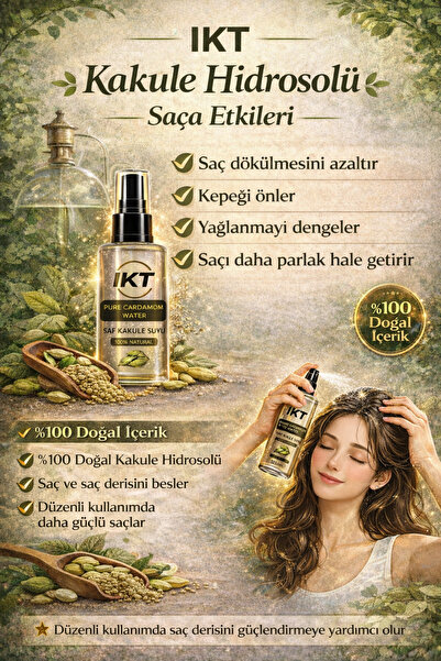 IKT 125 ml Kakule Saf Hidrosols Ve Karşıtı & Hızlı Saç Uzama &kepek Karşıtı %...