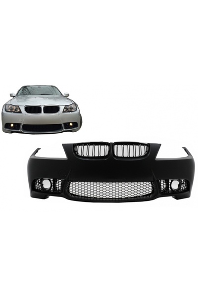 tuningset Bara Față cu Grile Elastice compatibil cu BMW Seria 3 E90 E91 LCI 2...
